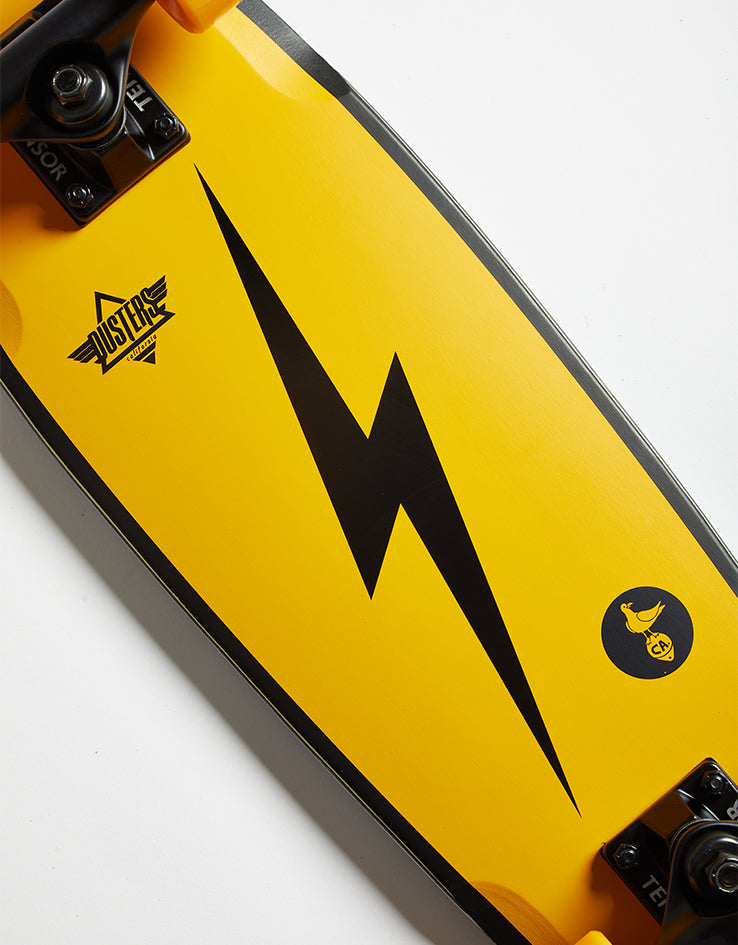 Dusters Bird Bolt Yellow Cruiser Skateboard - 7" x 25"