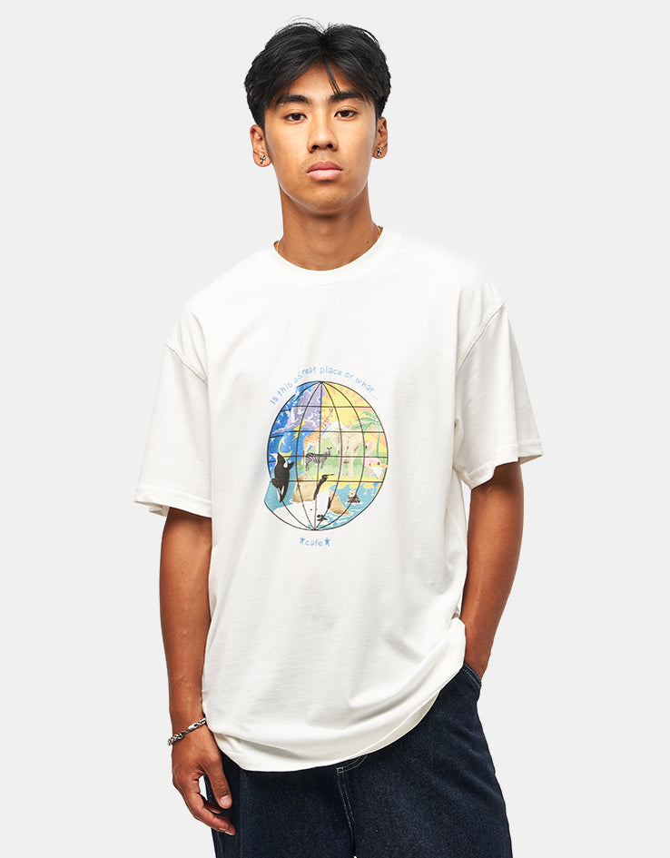 Skateboard Cafe Great Place T-Shirt - White