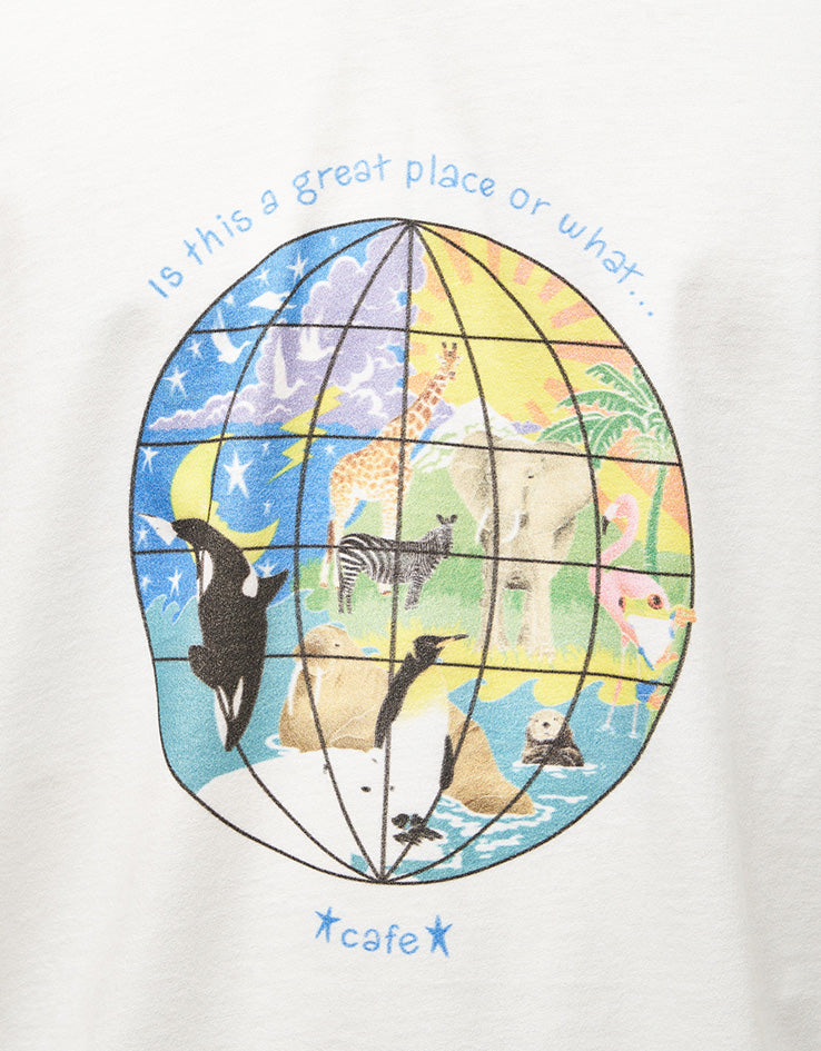 Skateboard Cafe Great Place T-Shirt - White