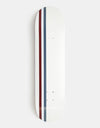 Skateboard Cafe Stripe Skateboard Deck - Cream/Burgundy