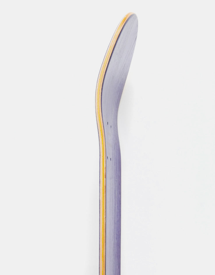 Skateboard Cafe Stripe Skateboard Deck - Cream/Burgundy