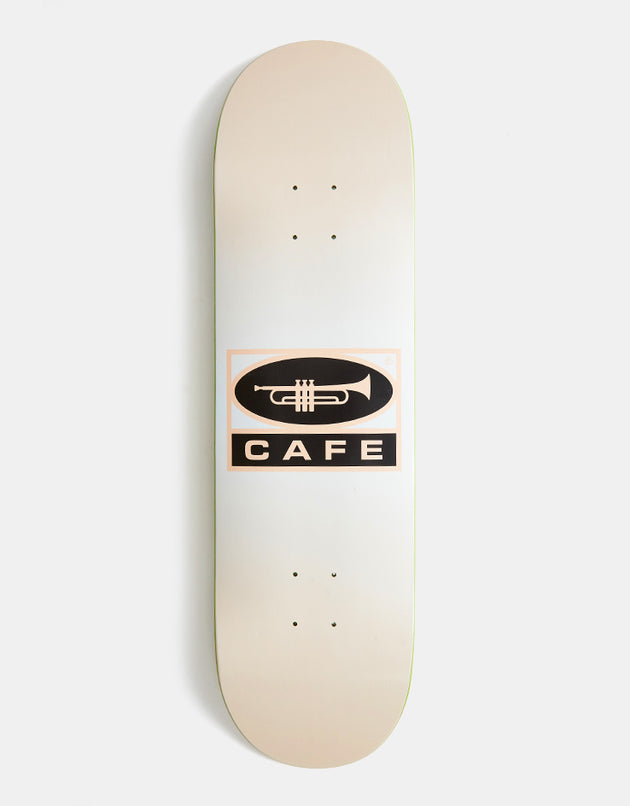 Skateboard Cafe Trumpet Logo Skateboard Deck - Peach/White Fade