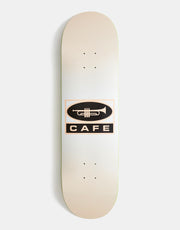Skateboard Cafe Trumpet Logo Skateboard Deck - Peach/White Fade