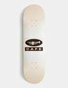 Skateboard Cafe Trumpet Logo Skateboard Deck - Peach/White Fade