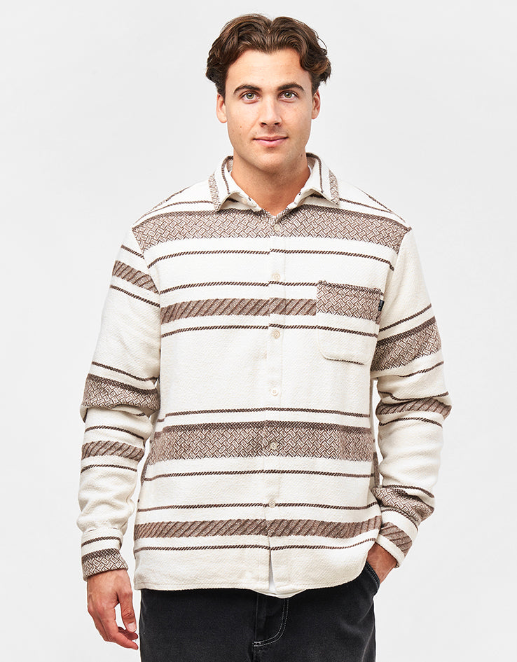 Route One Navajo Heavyweight Flannel Shirt - Natural