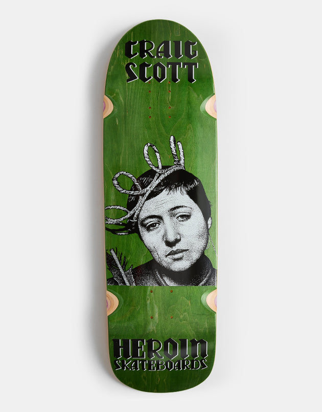 Heroin Craig 'Questions' Joan Skateboard Deck - 9.5"