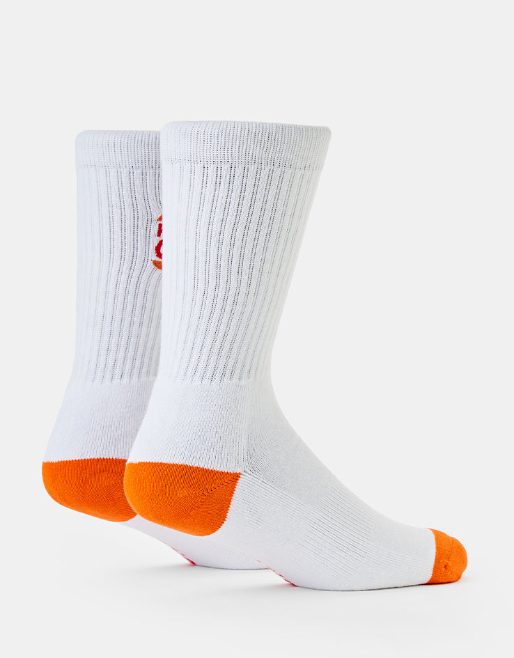 Route One King Crew Socks - White