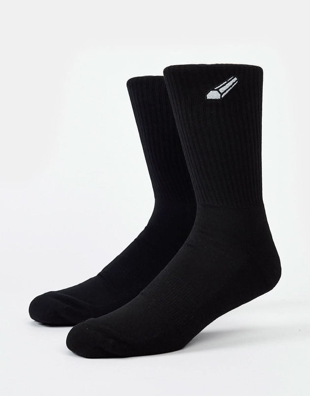 Route One Curb Crew Socks - Black