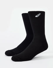 Route One Curb Crew Socks - Black