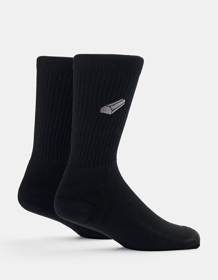 Route One Curb Crew Socks - Black