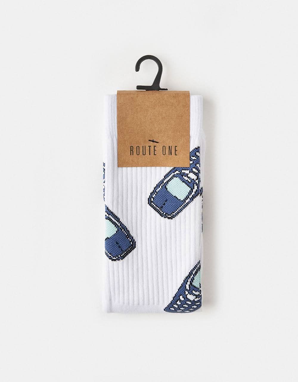 Route One 3310 Crew Socks - White