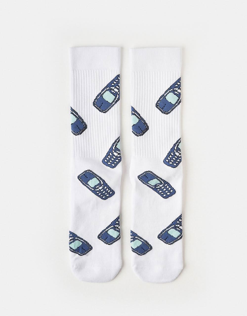 Route One 3310 Crew Socks - White