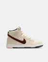 Nike SB 'Giants' Dunk High Pro Premium Skate Shoes - Coconut Milk/Black-Team Orange-White