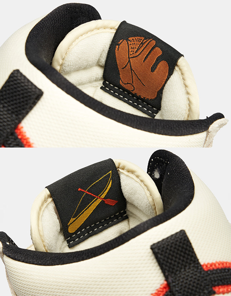 Nike SB 'Giants' Dunk High Pro Premium Skate Shoes - Coconut Milk/Black-Team Orange-White