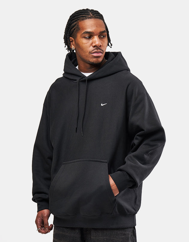 Nike Solo Swoosh Pullover Hoodie - Black/White