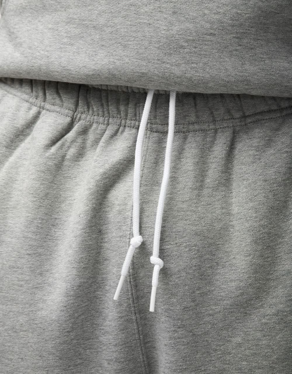 Nike Solo Swoosh Sweatpants - Dark Grey Heather/White