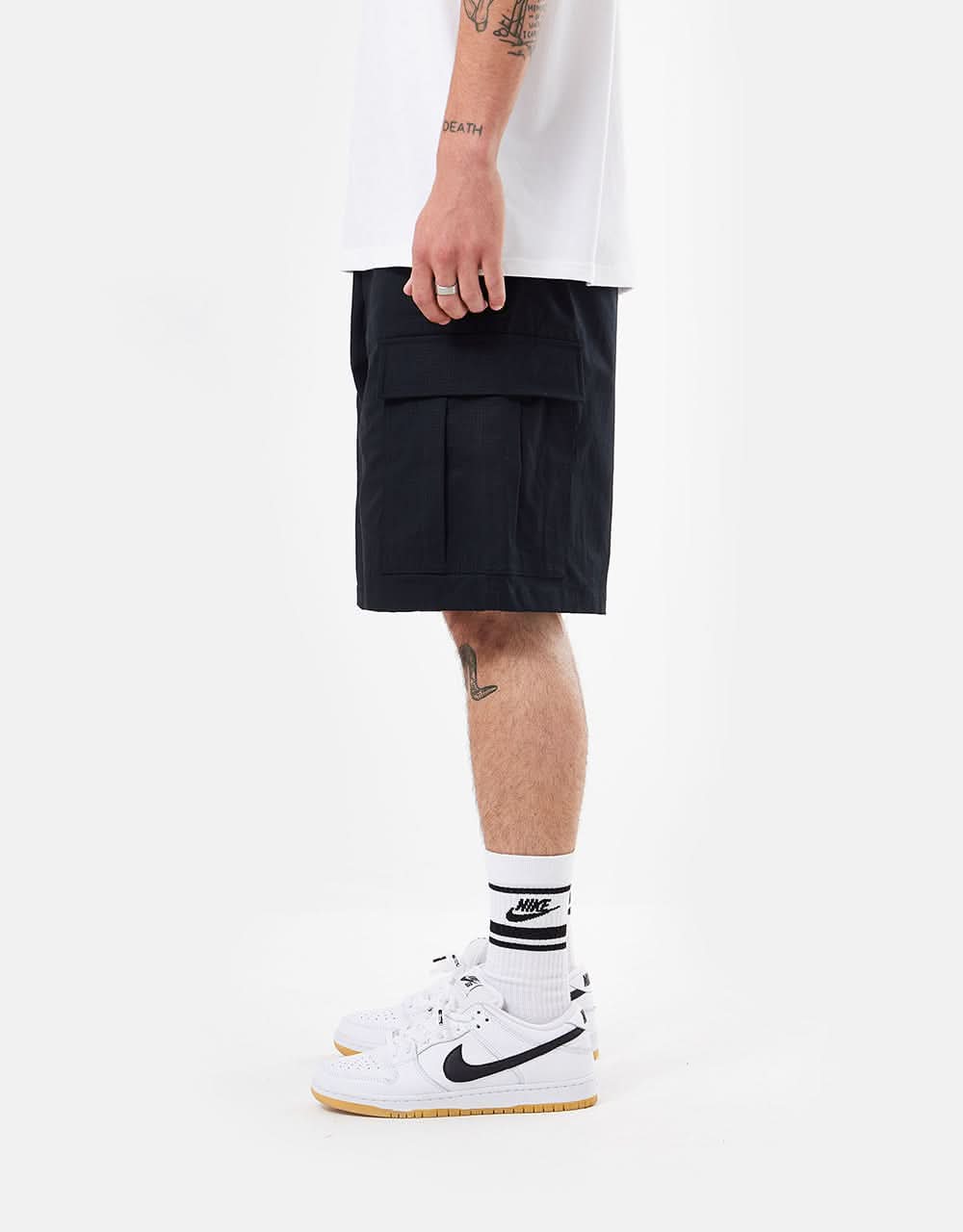 Nike SB Kearny Cargo Shorts - Black/White