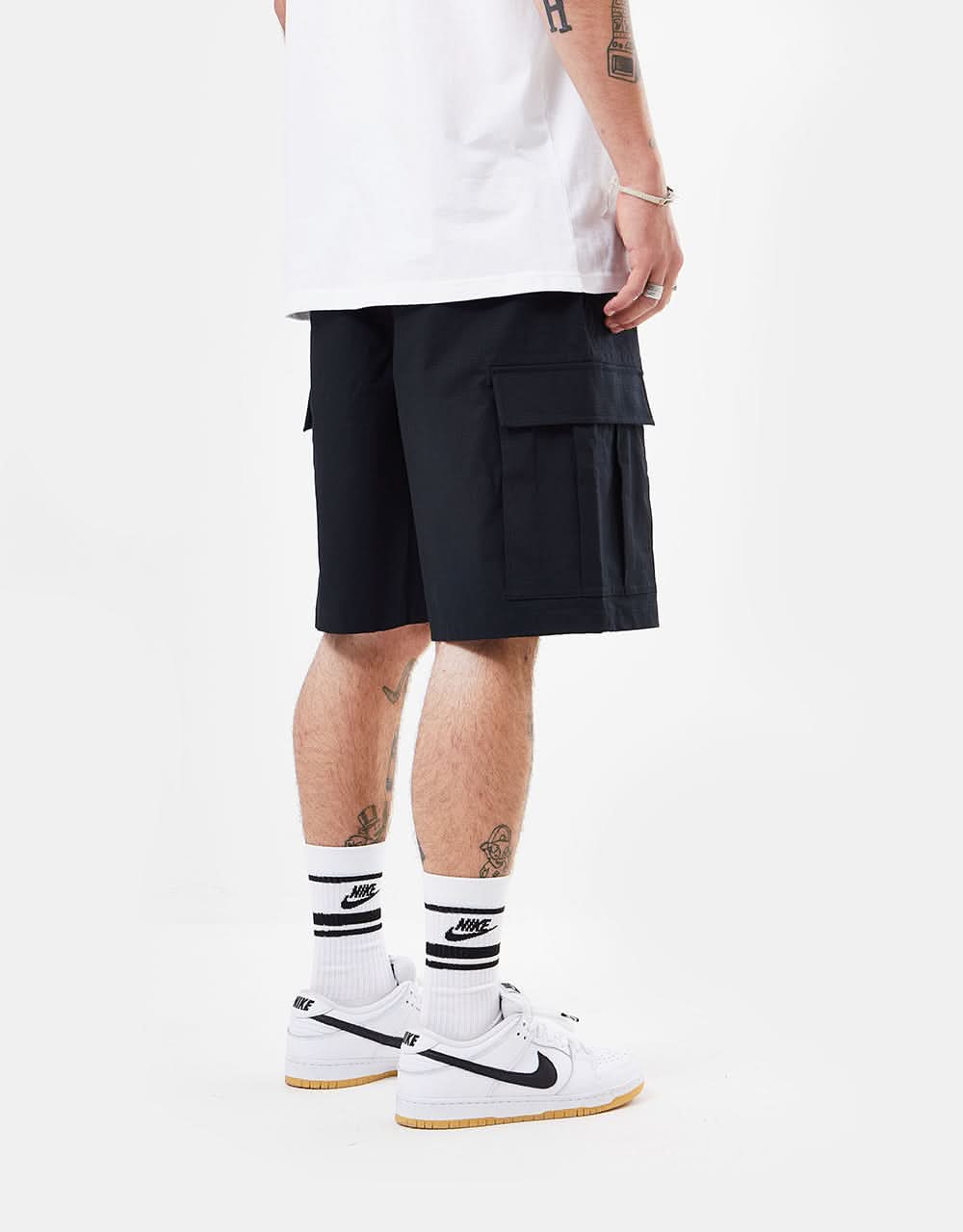 Nike SB Kearny Cargo Shorts - Black/White