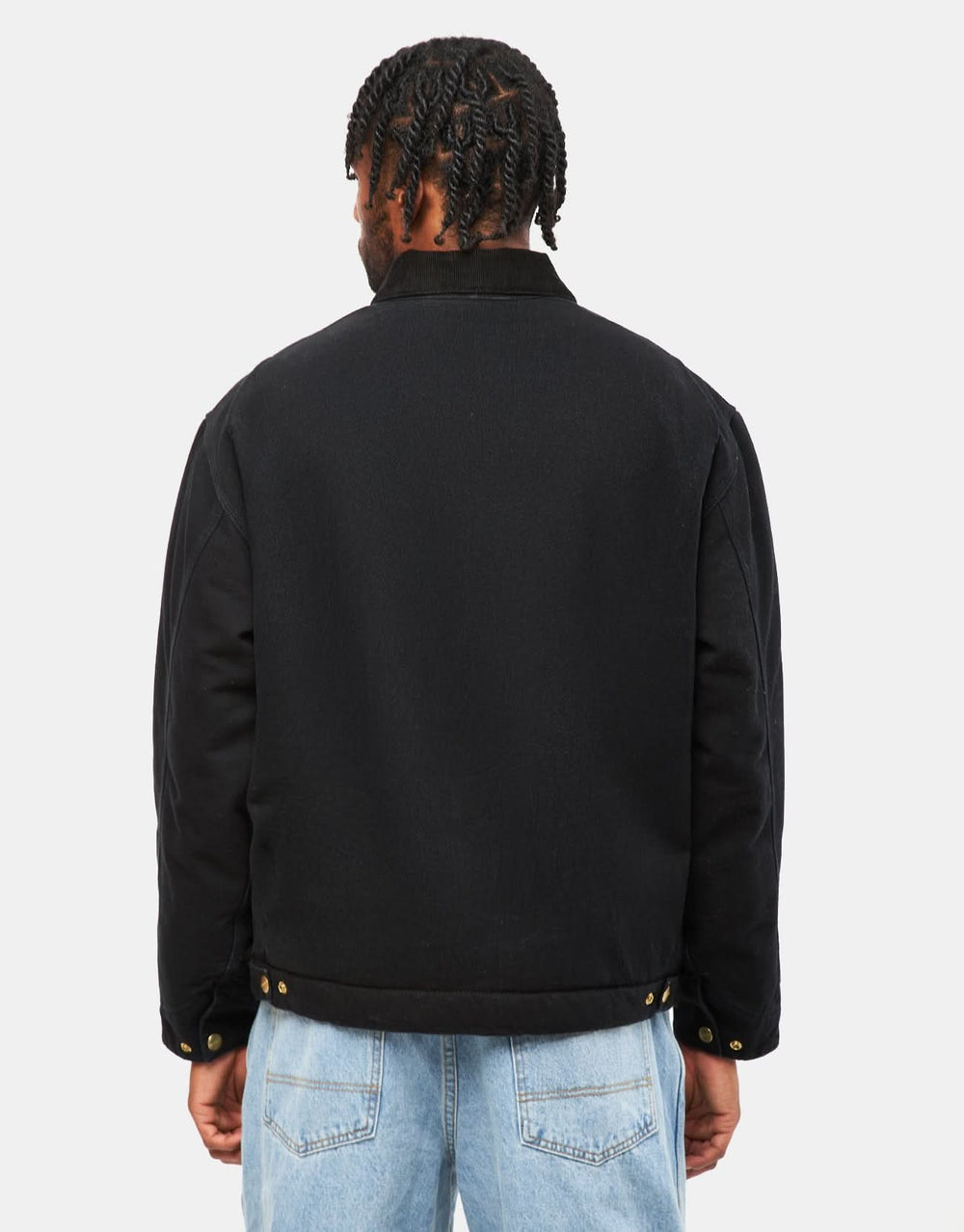 Carhartt WIP OG Detroit Jacket - Black/Black (Aged Canvas)