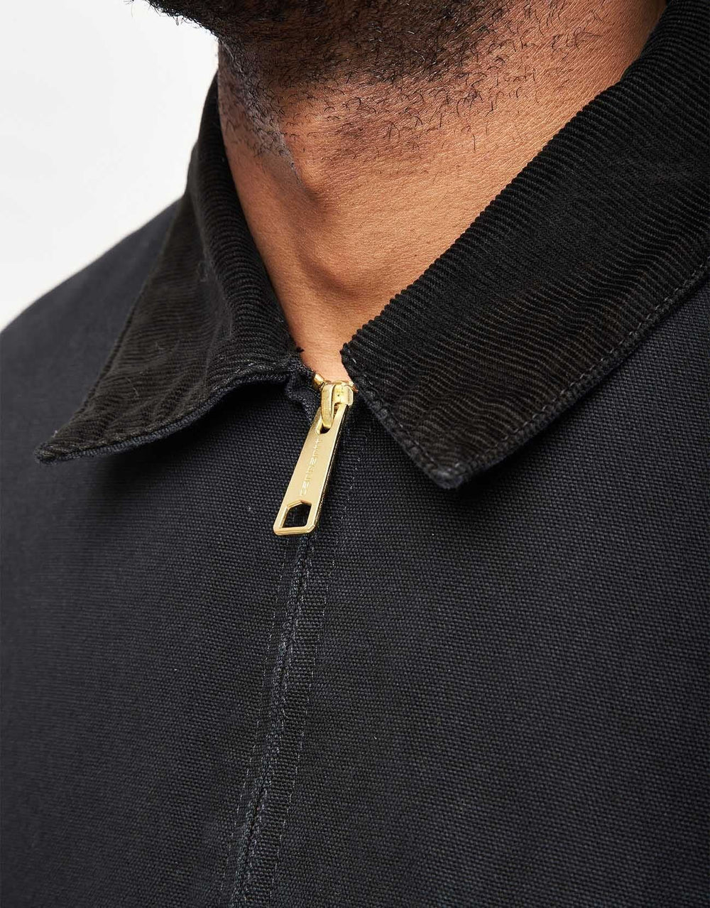 Carhartt WIP OG Detroit Jacket - Black/Black (Aged Canvas)