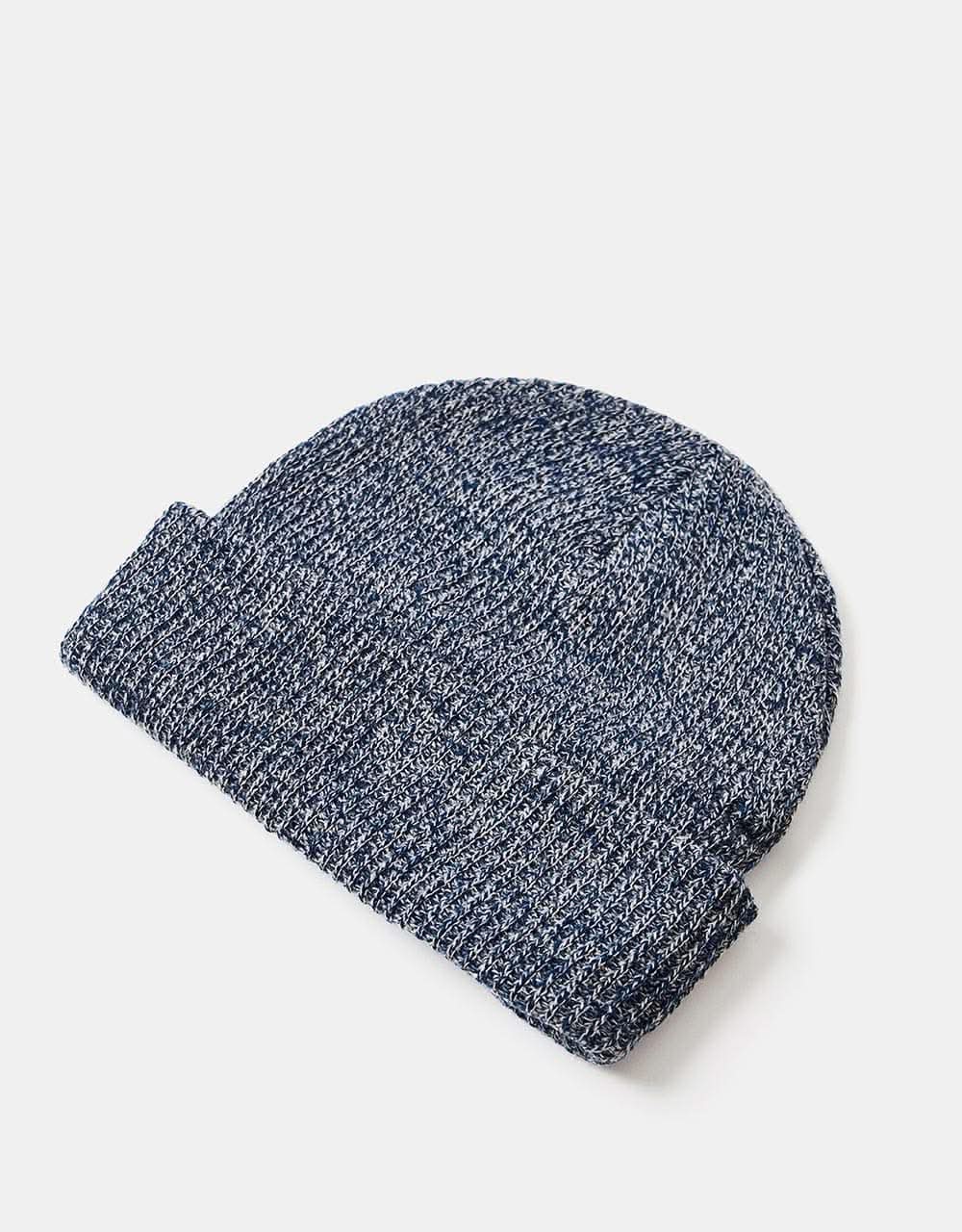 Route One Recycled Fisherman Beanie - Heather Blue