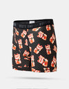 Route One Classic Boxer Shorts - Lucky Cat (Black)