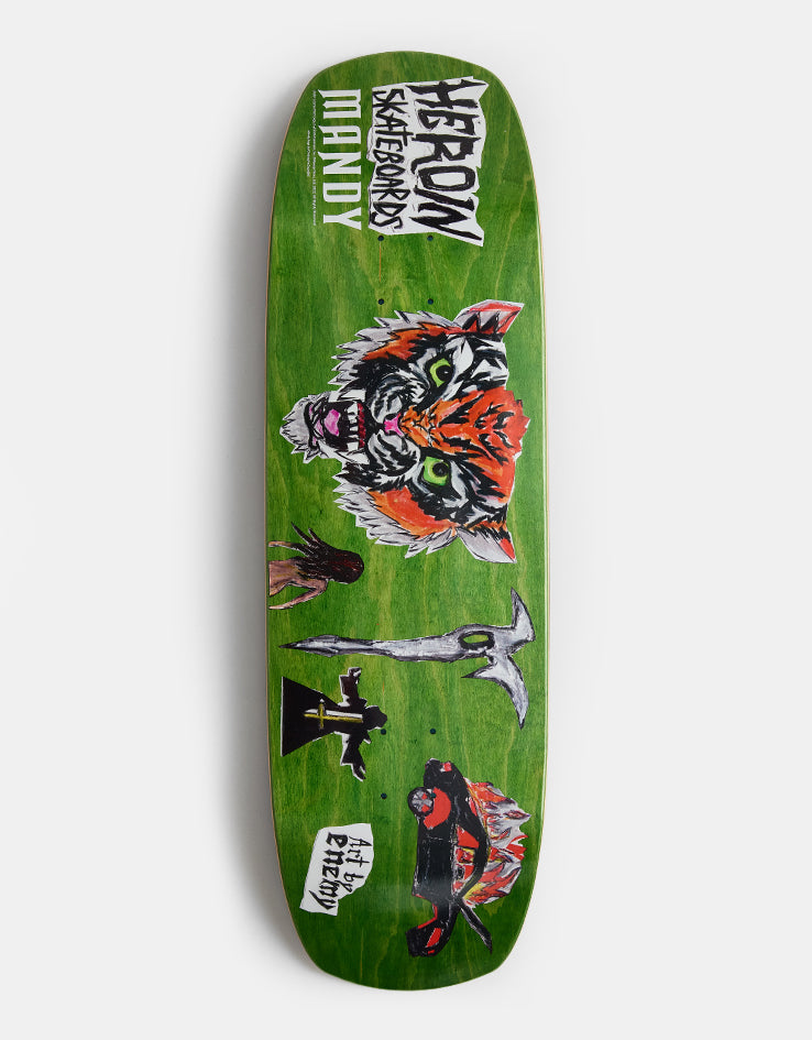 Heroin x Mandy x Enemy Symmetrical Skateboard Deck - 9.5”