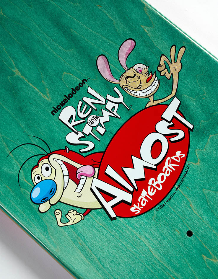 Almost x Ren & Stimpy Max Road Rage R7 Skateboard Deck - 8.5"