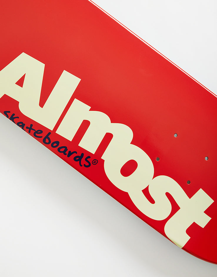 Almost Most Red Skateboard Deck - 8"