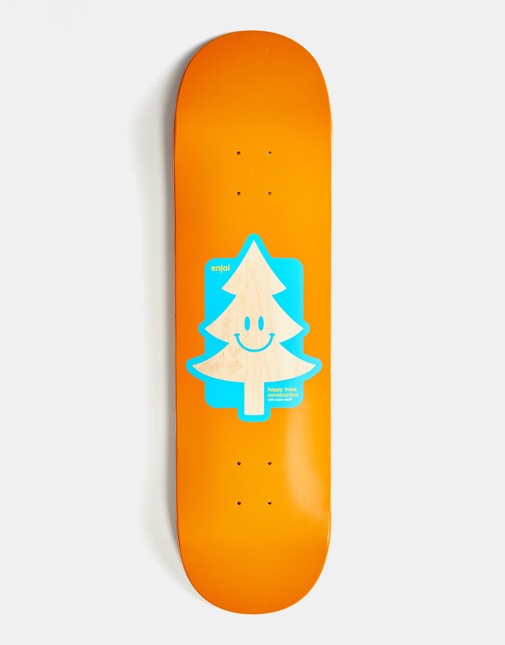 Enjoi Happy Tree Orange Super Sap R7 Skateboard Deck - 8.5"