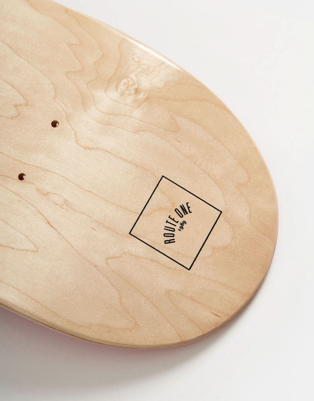Route One Mini Logo 'OG Shape' Skateboard Deck - Natural/Black