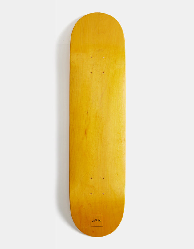 Route One Mini Logo 'OG Shape' Skateboard Deck - Yellow/Black