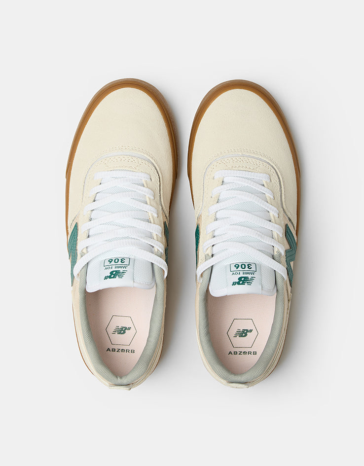 New Balance Numeric Jamie Foy 306 Skate Shoes - Sea Salt/Teal