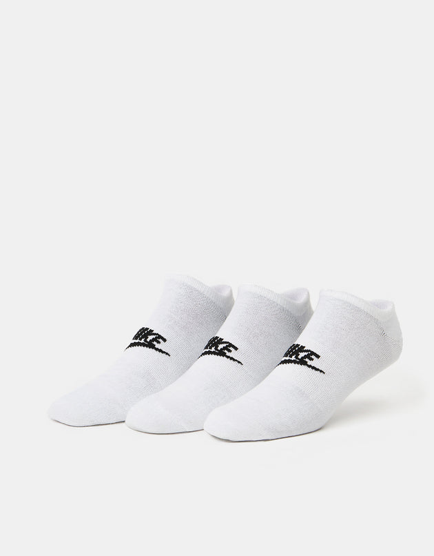 Nike Everyday Essentials No Show Socks 3 Pack - White/Black