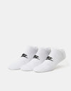 Nike Everyday Essentials No Show Socks 3 Pack - White/Black