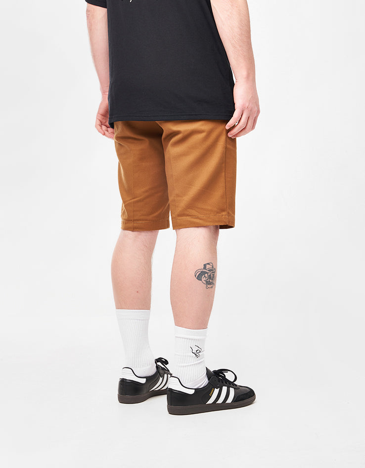 Dickies Slim Fit Recycled Work Shorts - Brown Duck