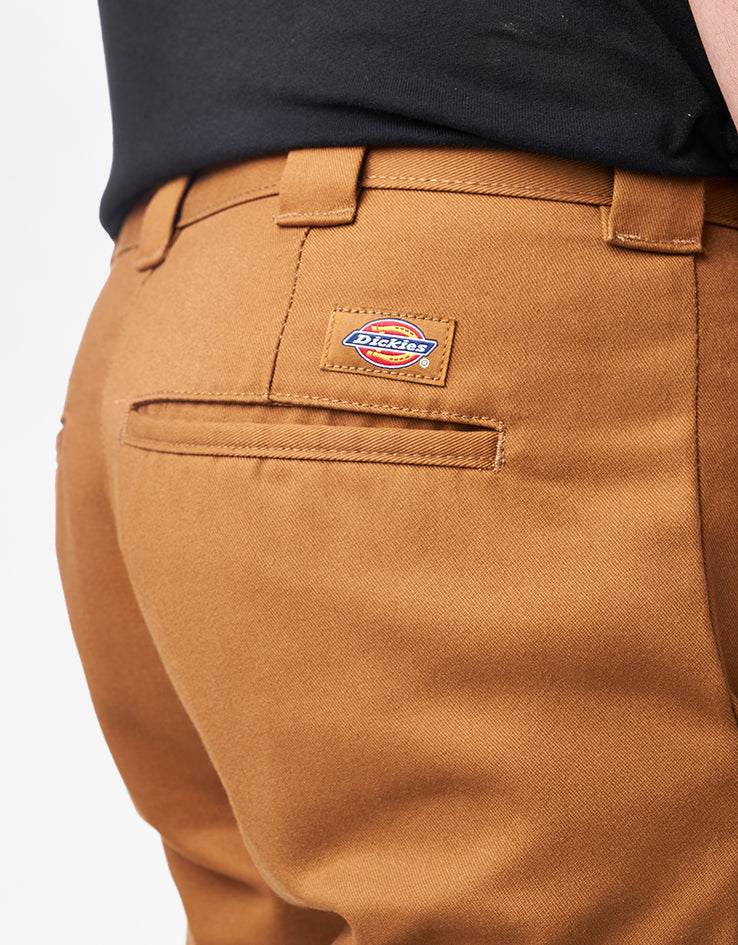 Dickies Slim Fit Recycled Work Shorts - Brown Duck