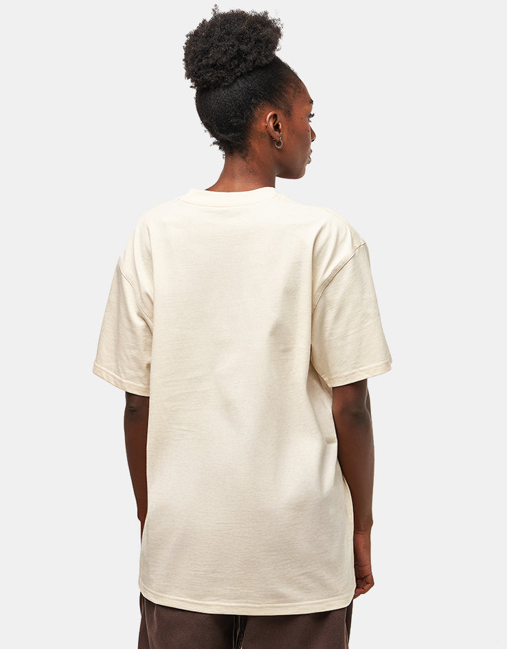 Carhartt WIP S/S American Script T-Shirt - Natural