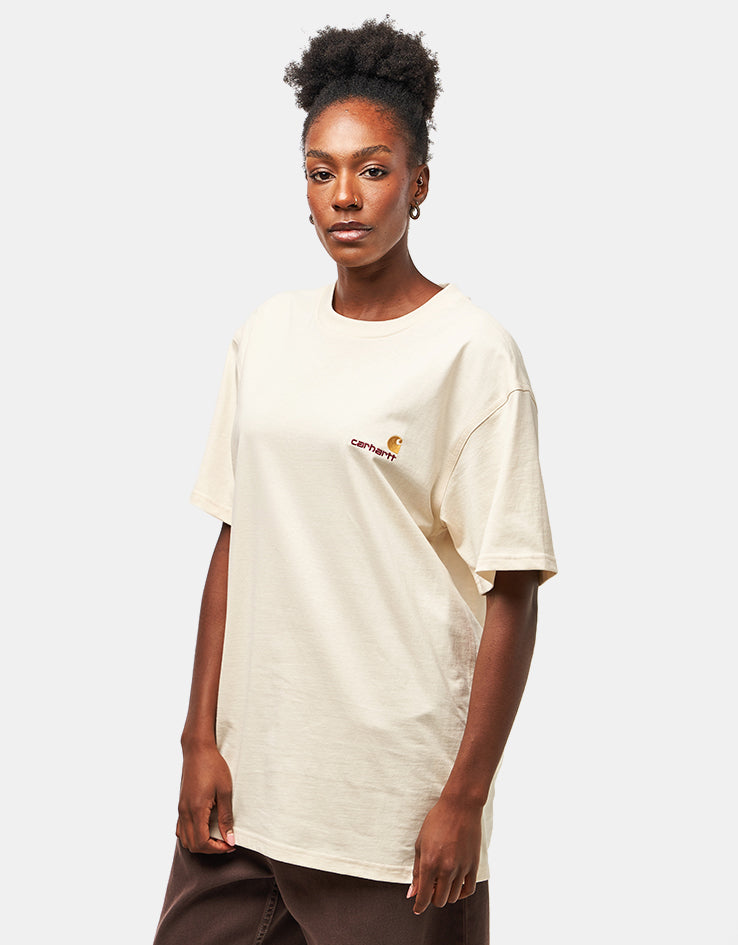 Carhartt WIP S/S American Script T-Shirt - Natural