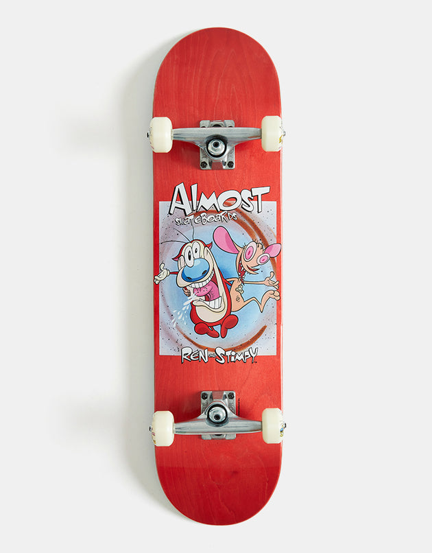 Almost x Ren & Stimpy Boxed Premium Complete Skateboard - 8"