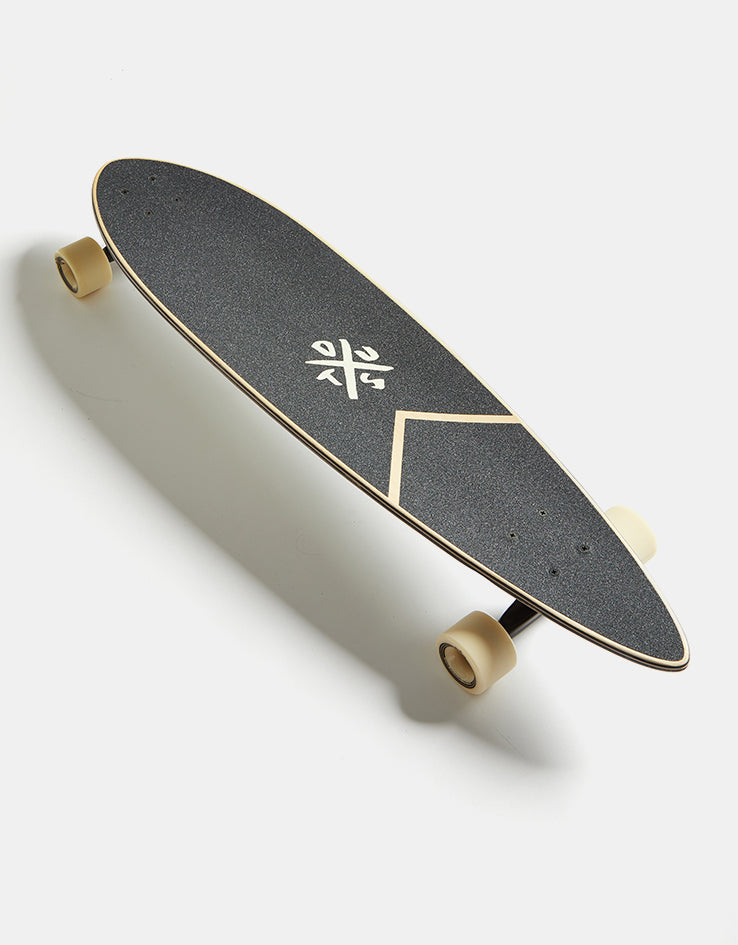 Dusters Moto Checker Pintail Longboard - 37" x 8.75"