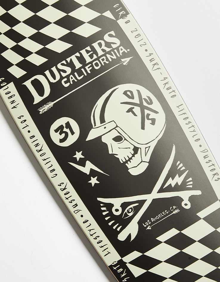 Dusters Moto Checker Pintail Longboard - 37" x 8.75"