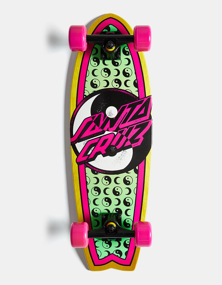 Santa Cruz Yin Yang Dot Shark Cruiser Skateboard - 8.8" x 27.7"