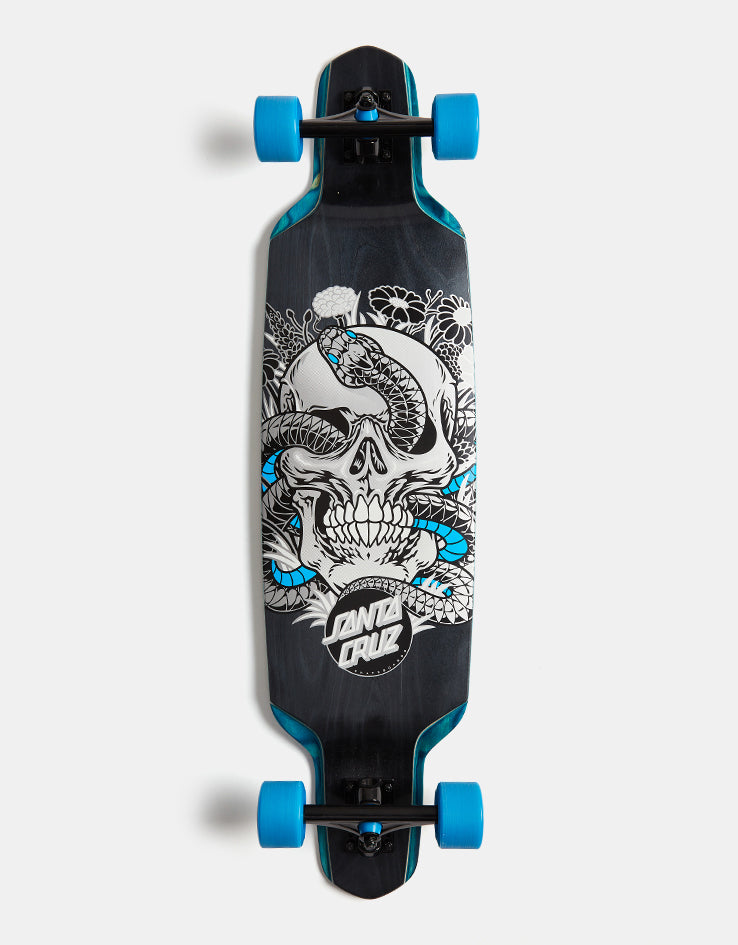 Santa Cruz Botanic Skull Drop Down Longboard - 37.52" x 9.5"