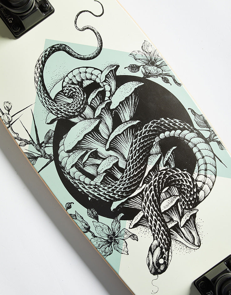 Arbor x El Rose Bamboo Pocket Rocket Cruiser Skateboard - 7.75" x 27"