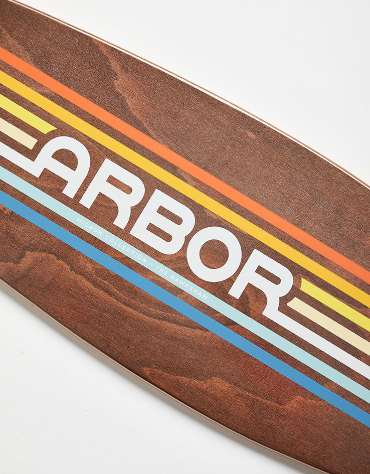 Arbor Hawkshaw Micron Pintail Cruiser Skateboard - 7.25" x 29"