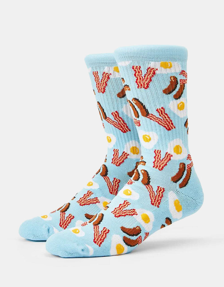 Route One Breakfast Crew Socks -Multi