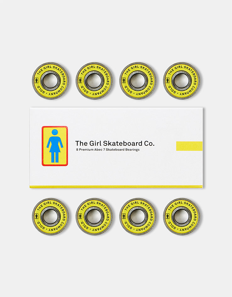 Girl Gold ABEC 7 Skateboard Bearings