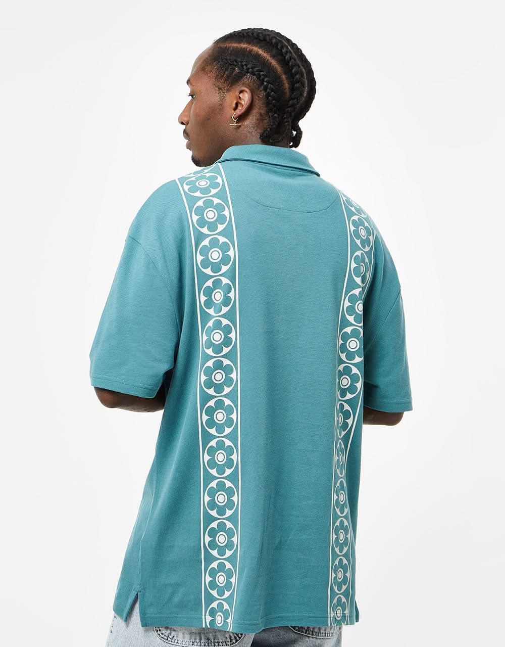 Route One Classic Pique Polo Shirt - Majolica