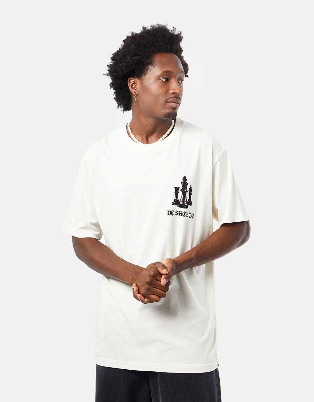 DC Kings Game T-Shirt - Lily White Acid Wash